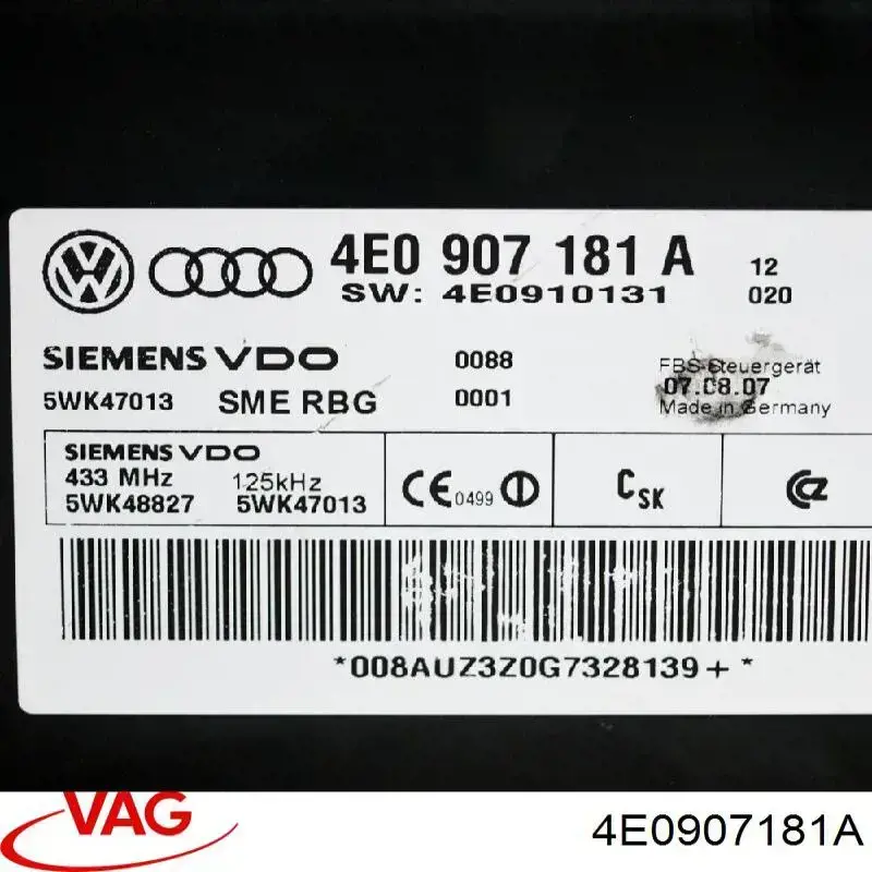  VAG 4E0907181AX цена, от 124.66 USD
