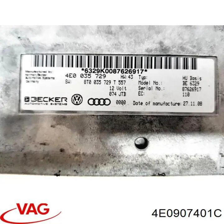  4E0907401C VAG