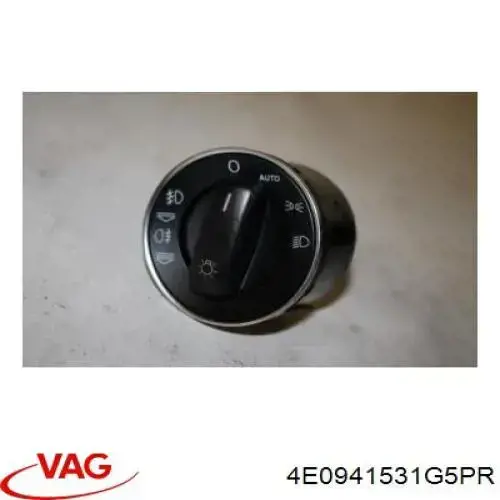 4E0941531G5PR VAG Переключатели электрические (переключатель света центральный)