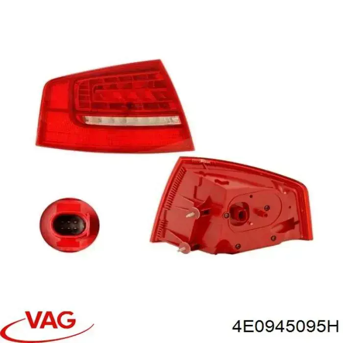 Задняя левая внешняя фара VAG 4E0945095H цена, от 312.29 USD
