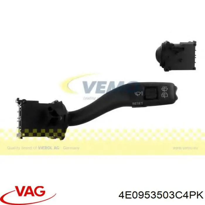 4E0953503C 4PK VAG comutador direito instalado na coluna da direção