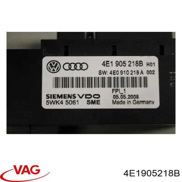 Купить 4E1905218B VAG 