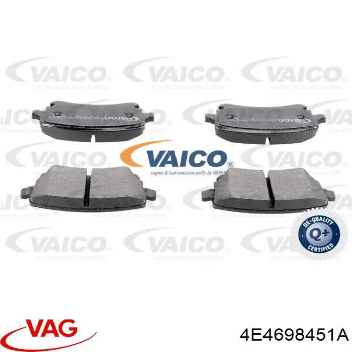 Задние дисковые колодки VAG 4E4698451A