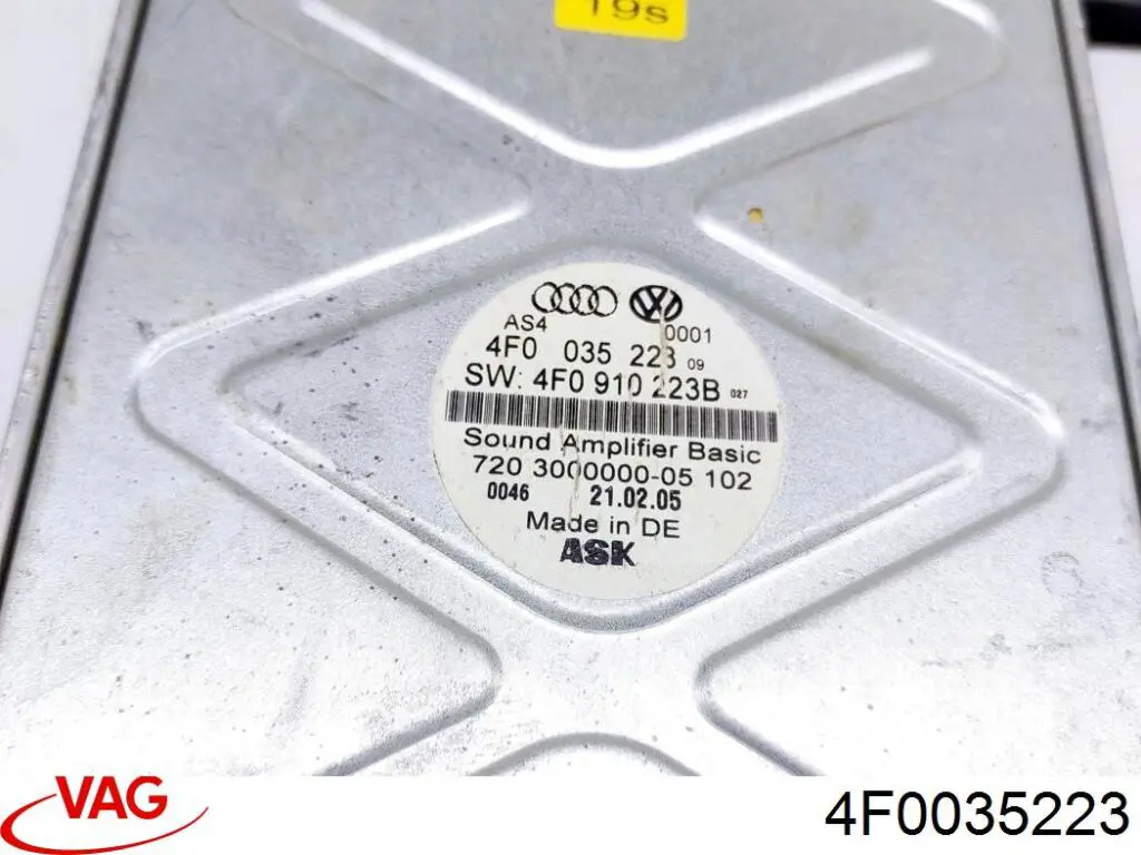Купить 4F0035223 VAG Усилитель звука аудиосистемы