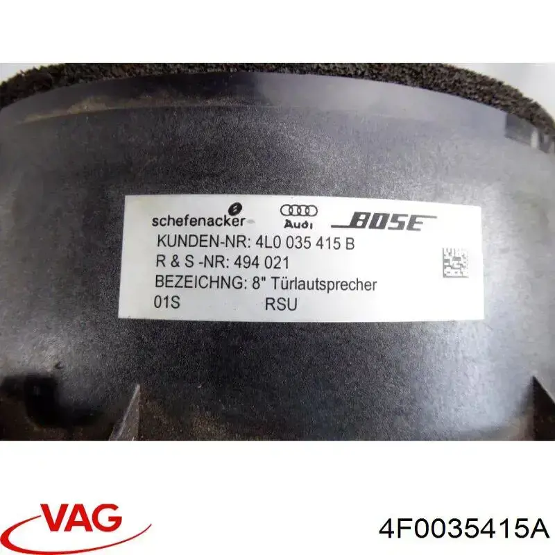 Динамик передней двери VAG 4F0035415A цена, от 25.34 USD
