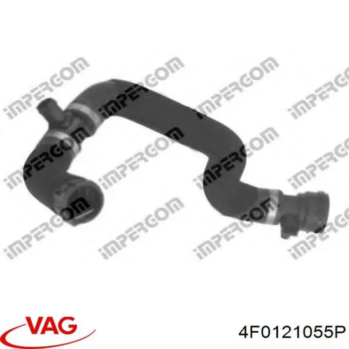 4F0121055P VAG шланг (патрубок радиатора охлаждения нижний)
