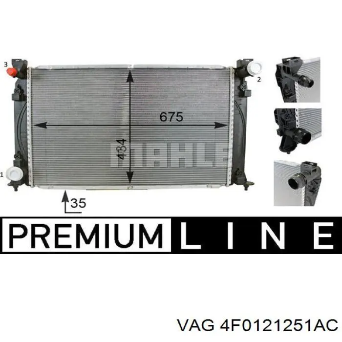 Купить CR79000P Mahle Original Радиатор водяной