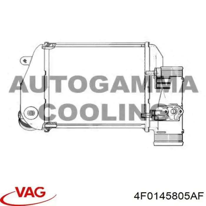 Система охлаждения наддувочного воздуха VAG 4F0145805AF цена, от 50.68 USD