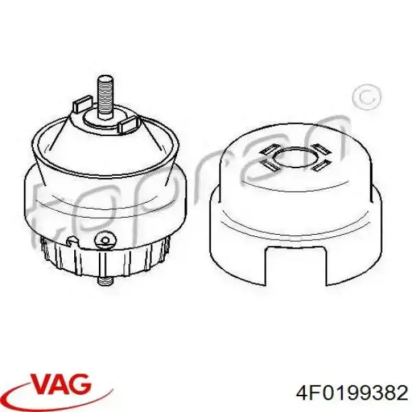 Подушка двигателя VAG 4F0199382 цена, от 54.65 USD