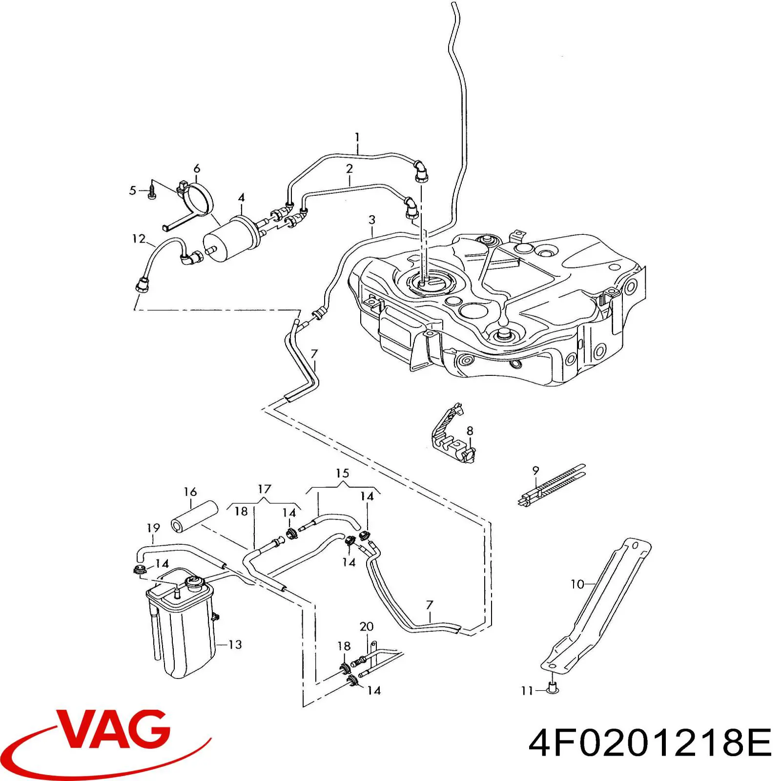 VAG 4F0201218E цена, от 15.15 USD