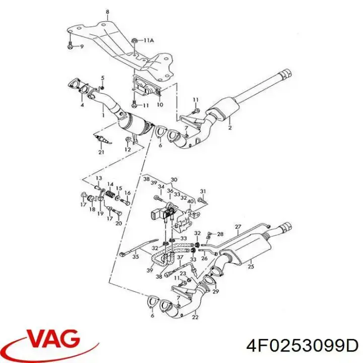  VAG 4F0253099K цена, от 82.04 USD