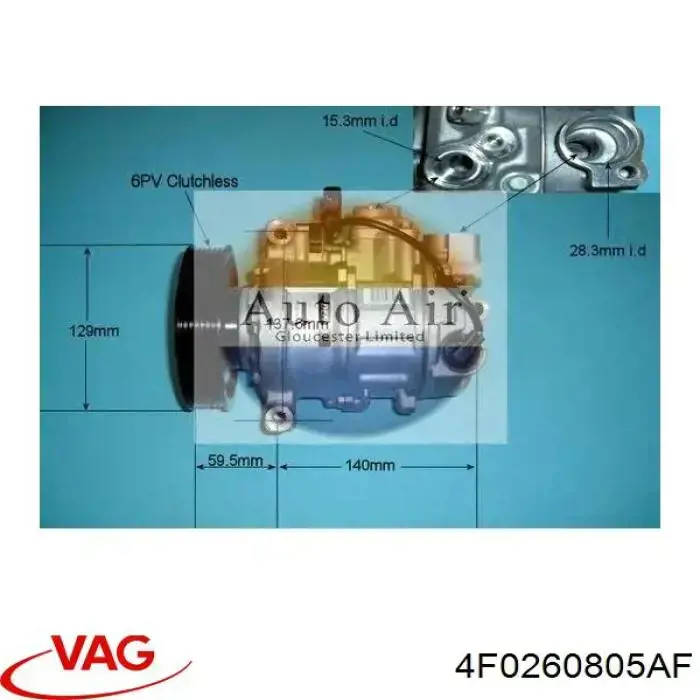 Насос кондиционера VAG 4F0260805AF