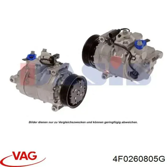 Компрессор системы кондиционирования VAG 4F0260805G цена, от 186.30 USD