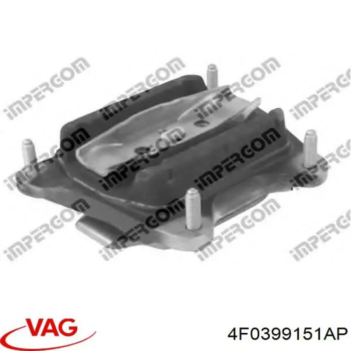 Подушка коробки передач 4F0399151AP VAG