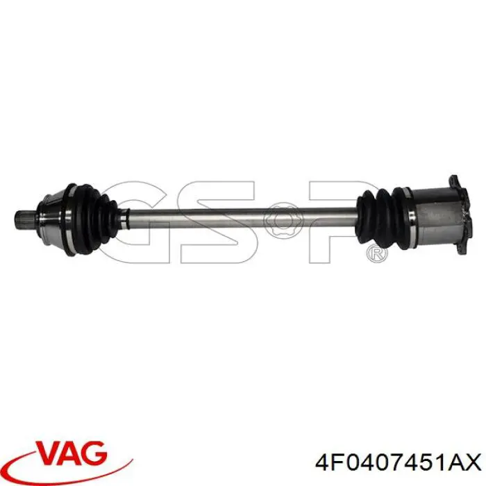 Купить 4F0407451AX VAG Привод в сборе левый