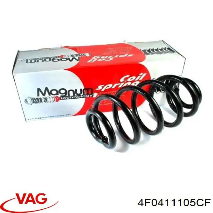 Купить 4F0411105CF VAG Винтовая пружина подвеска