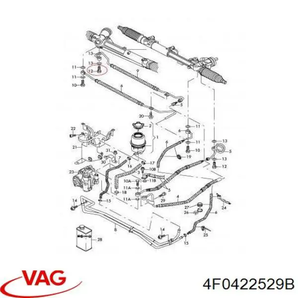  VAG 4F0422529B цена, от 12.67 USD