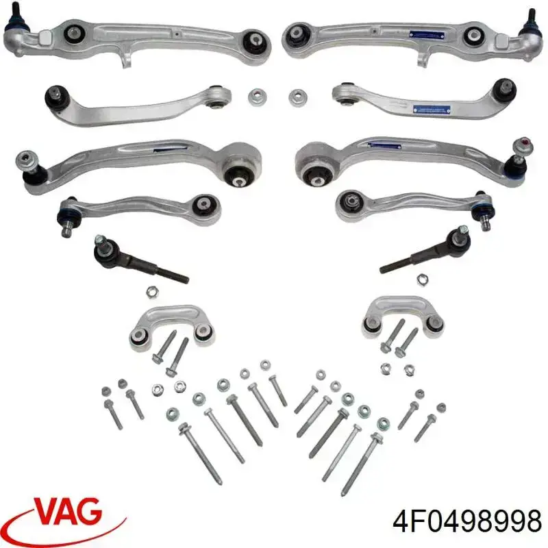 Комплект рычагов задней подвески 4F0498998 VAG