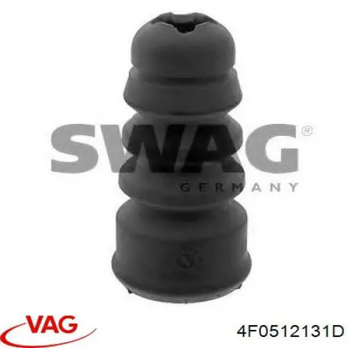 4F0512131D VAG pára-choque (grade de proteção de amortecedor traseiro)