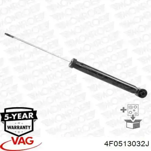 Стойка амортизатора задняя VAG 4F0513032J цена, от 30.47 USD
