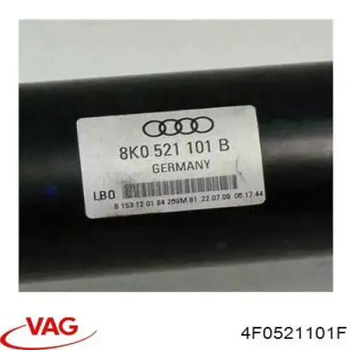 Купить 4F0521101F VAG Кардан задний
