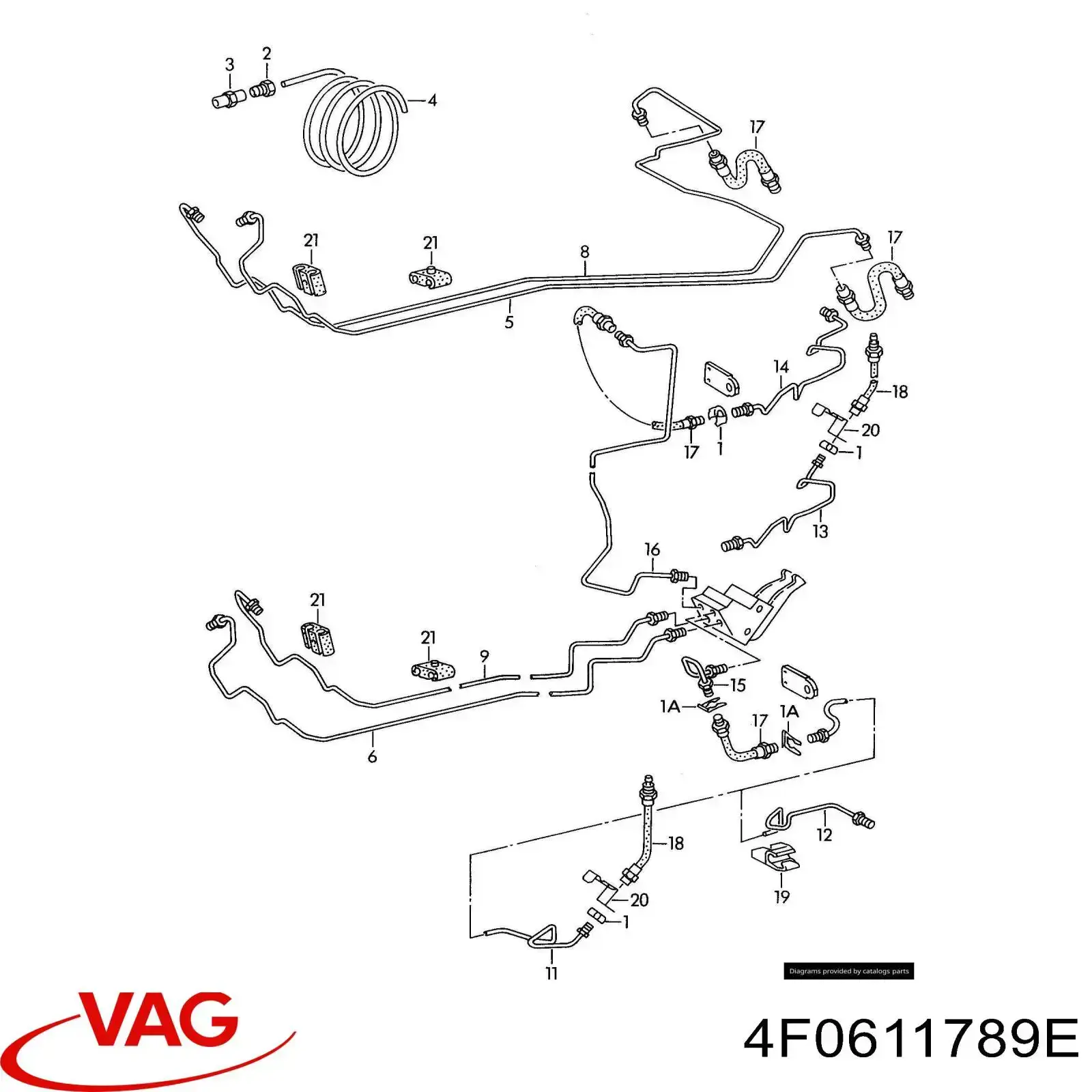 4F0611789E VAG штуцер прокачки суппорта тормозного переднего