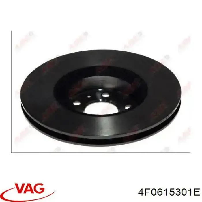 Передний тормозной диск VAG 4F0615301E