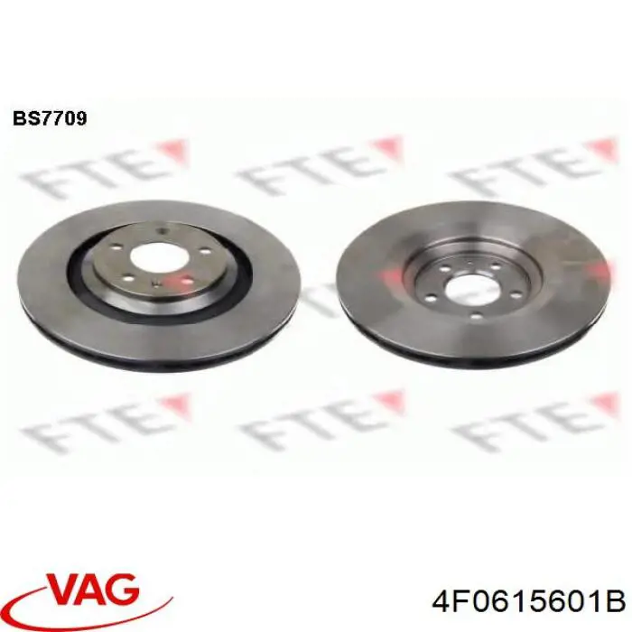 4F0615601B VAG диск тормозной задний
