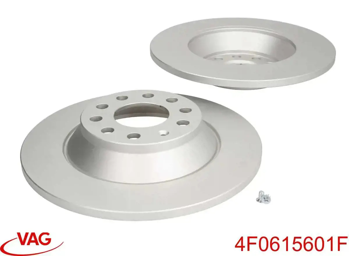 4F0615601F VAG диск тормозной задний