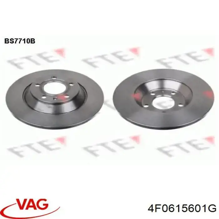 Задний дисковый тормоз VAG 4F0615601G