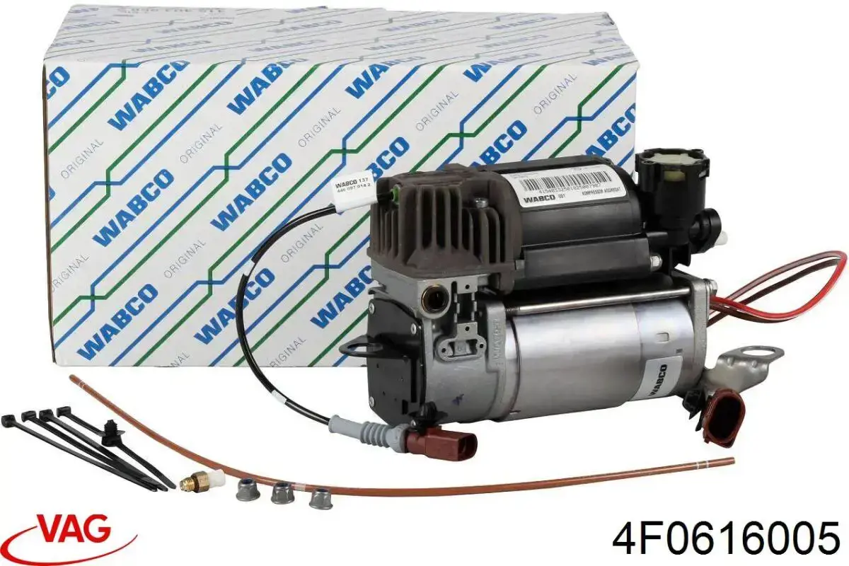 4F0616005 VAG compressor de bombeio pneumático (de amortecedores)