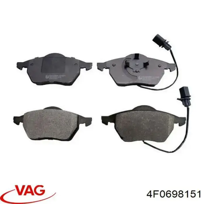 Купить 4F0698151 VAG Колодки тормозные