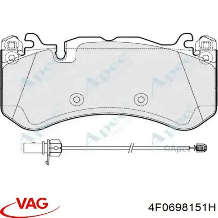 Колодки VAG 4F0698151H цена, от 106.95 USD