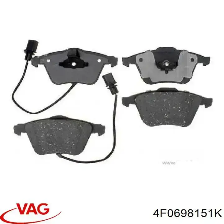 Колодки VAG 4F0698151K цена, от 43.93 USD