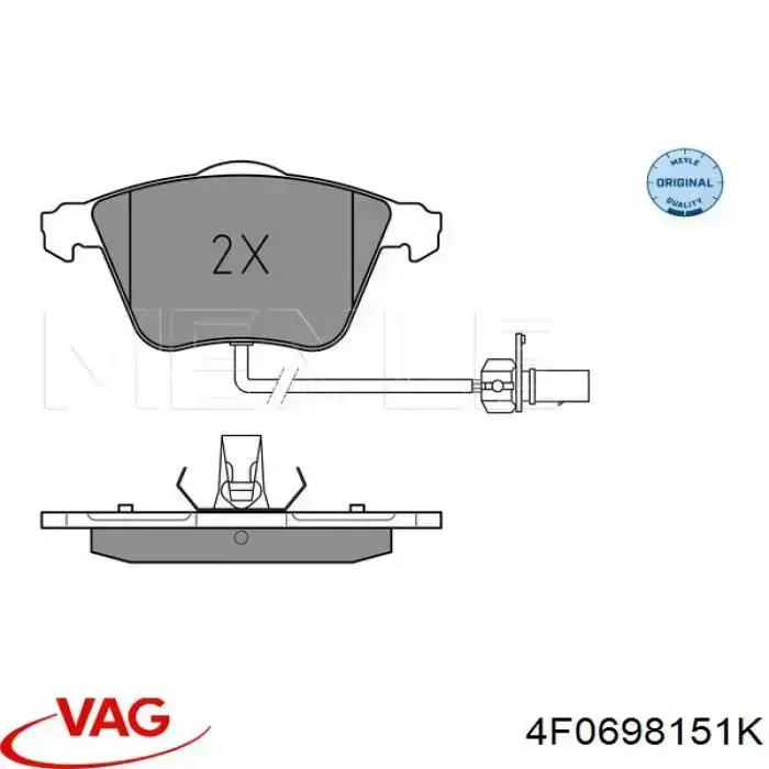 Колодки VAG 4F0698151K цена, от 43.93 USD