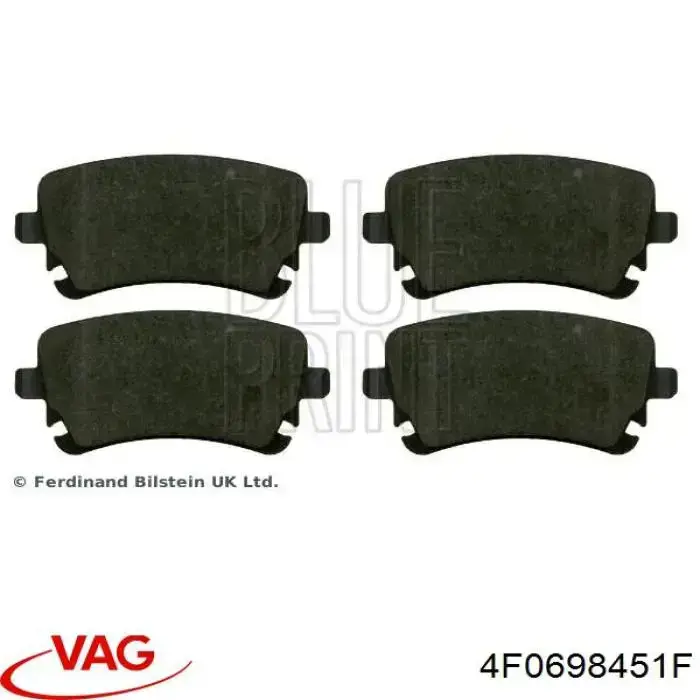 Колодки дисковые  VAG 4F0698451F цена, от 28.88 USD