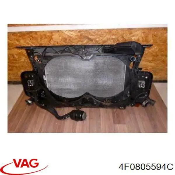 4F0805594C VAG суппорт радиатора в сборе (монтажная панель крепления фар)