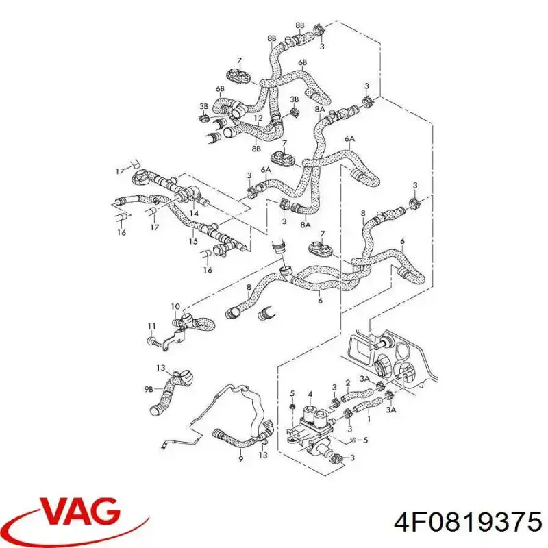  VAG 4F0819375 цена, от 226.04 USD