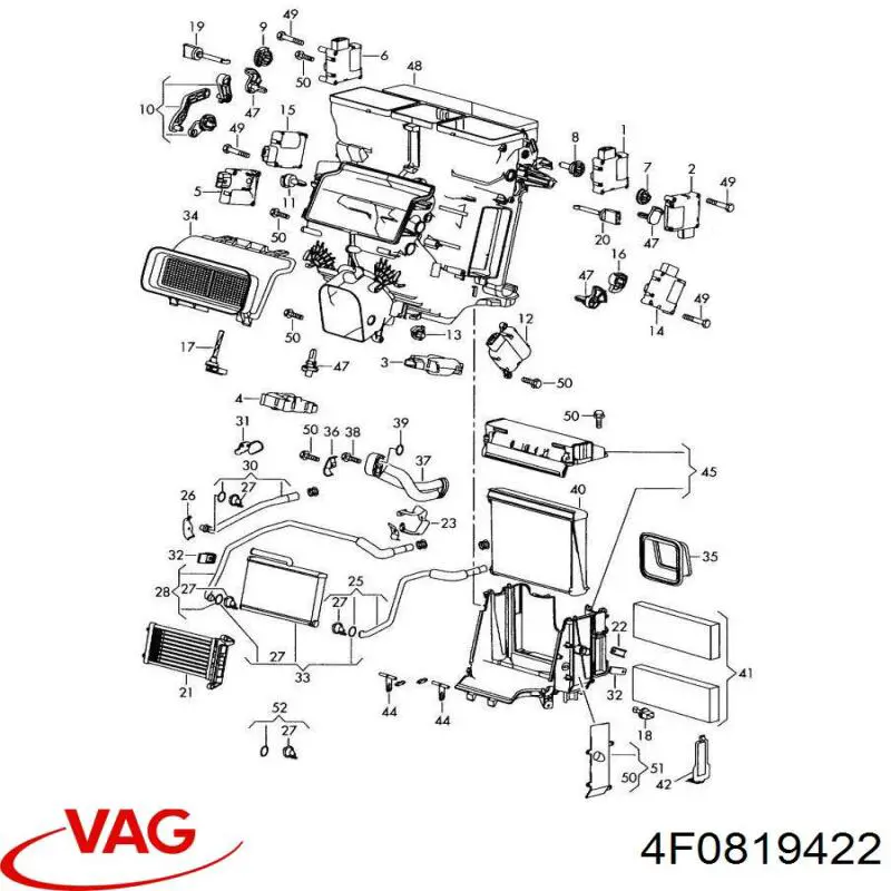  VAG 4F0819422 цена, от 12.67 USD