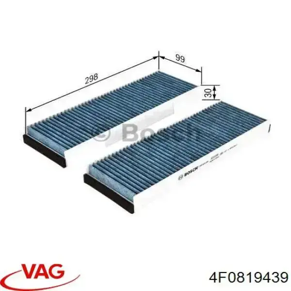 Фильтр салона 4F0819439 VAG