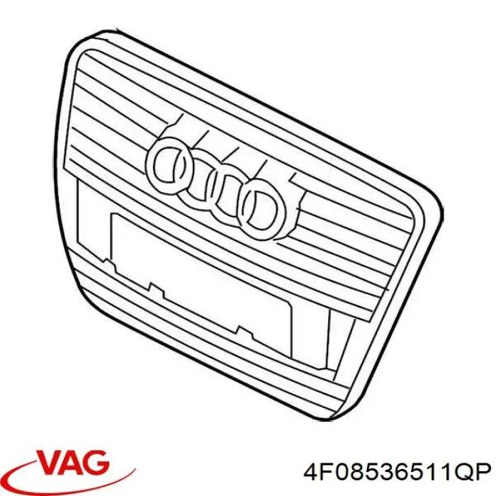 4F08536511QP VAG решетка радиатора