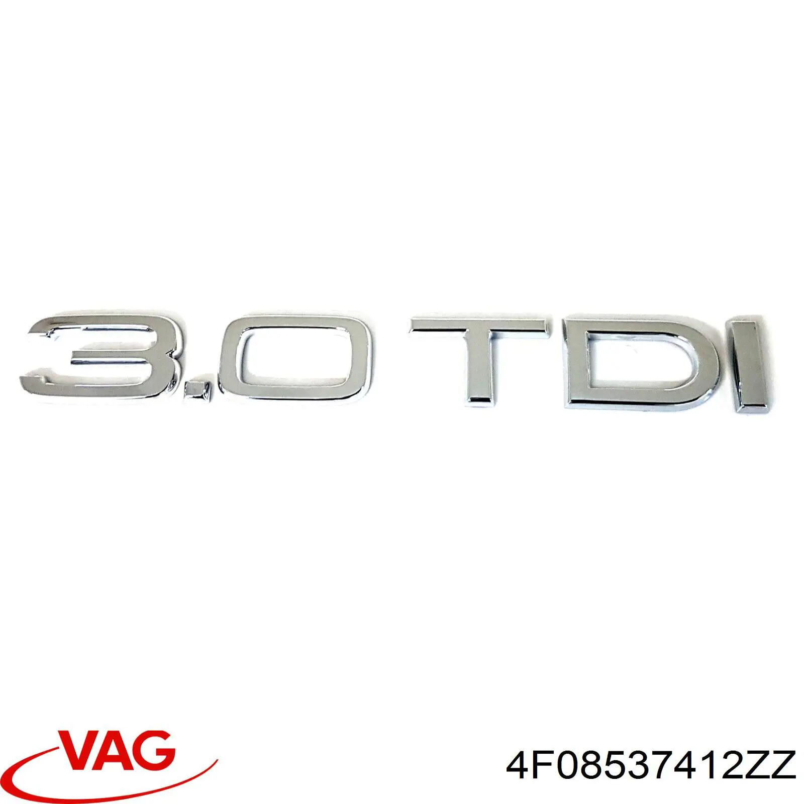 Эмблема крышки багажника 4F08537412ZZ VAG