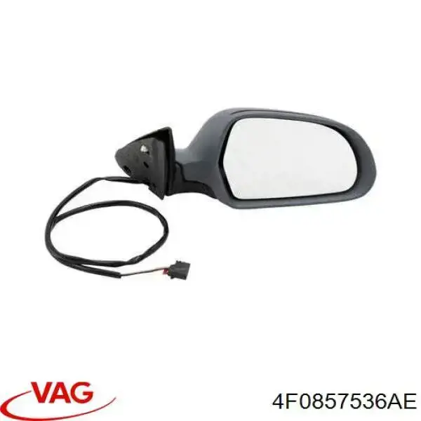 Cristal De Espejo Retrovisor Exterior Derecho 4F0857536AE VAG/Audi