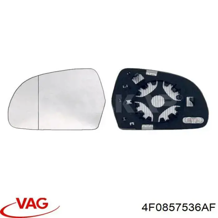 Стекло зеркала заднего вида, правого VAG 4F0857536AF цена, от 20.40 USD