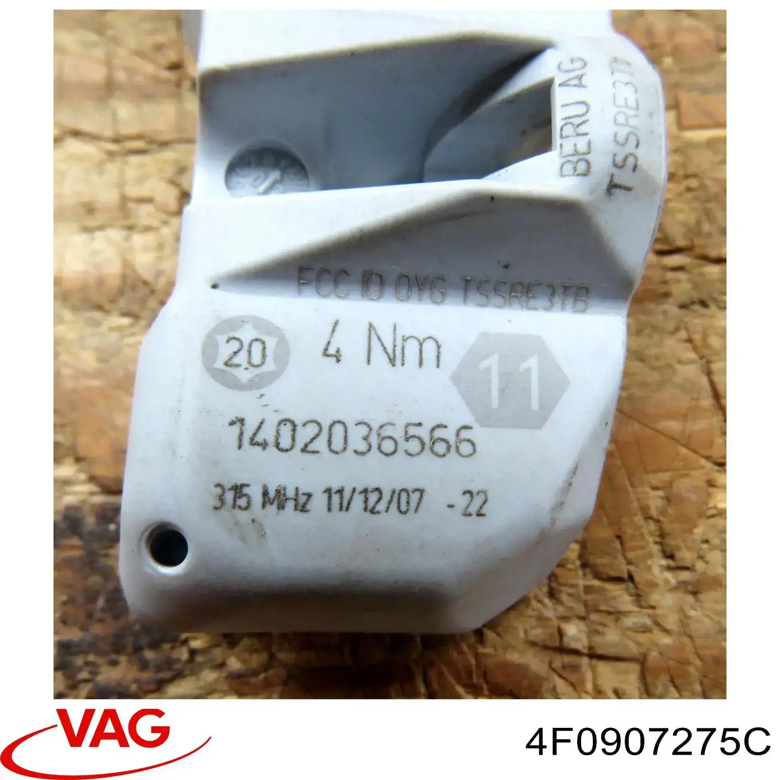 4F0907275C VAG датчик давления воздуха в шинах