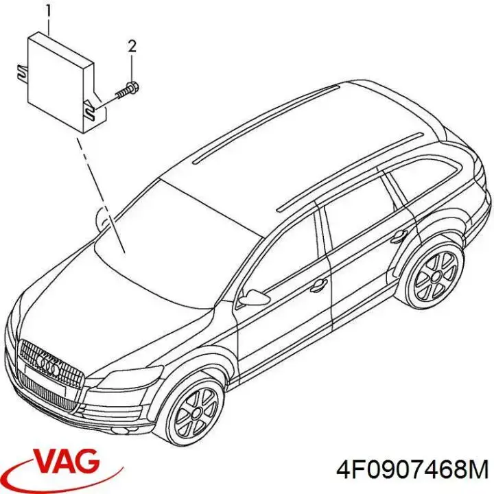 4F0907468M VAG Модуль "Диагностический интерфейс"
