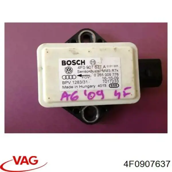 4F0907637 VAG sensor de aceleração transversal (esp)