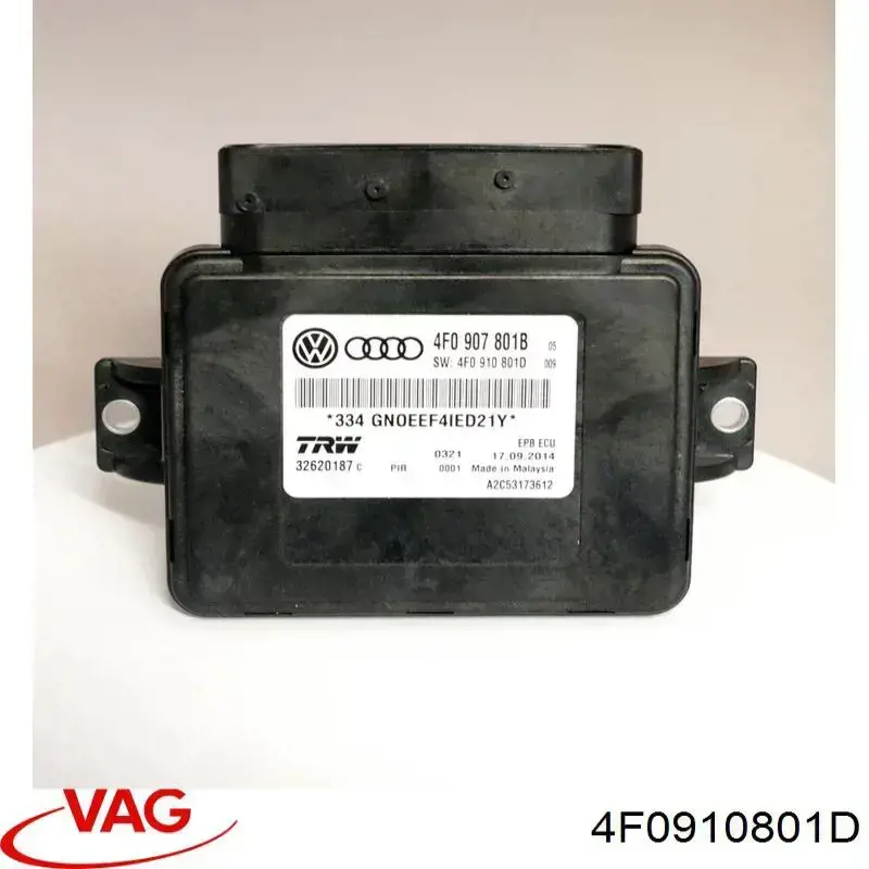 4F0910801D VAG Unidad De Control (Modulo) Del Freno De Estacionamiento Electromecanico original y equivalente