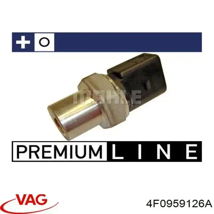 4F0959126A VAG Sensor de presion de aire acondicionado original y equivalente