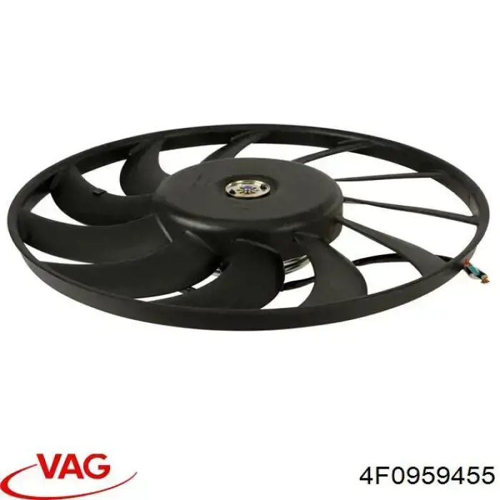 Купить 4F0959455 VAG Вентилятор (крыльчатка) радиатора охлаждения левый